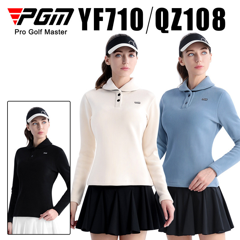 Áo nỉ bông chui đầu cổ bẻ golf nữ cao cấp pgm yf710-2550k SALE 1550k (2)