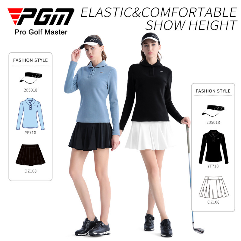 Áo nỉ bông chui đầu cổ bẻ golf nữ cao cấp pgm yf710-2550k SALE 1550k (6)