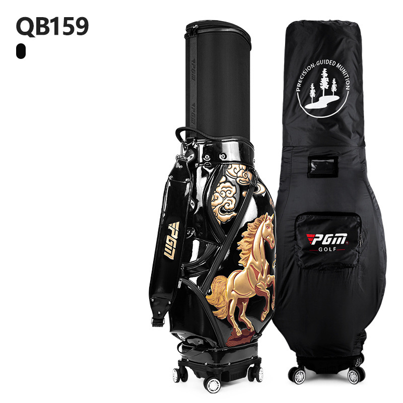 1.Túi đựng gậy golf PGM QB159 (Túi golf hàng không nam và nữ có bánh xe kéo cao cấp phiên bản giới hạn horse)-1 (4)